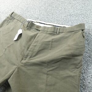 NEW Peter Christian Pants Mens 50X28 Brown Tan Moleskin Chino Trouser Straight
